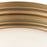 Atlas Lighting 13'' Wide 2Lt Flush Mount, Classic Brass/White