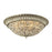 Atlas Lighting Andalusia 24'' Wide 8Lt Flush Mount, Aged Silver