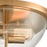 Atlas Lighting Astoria 13.5''W 2Lt Flush Mount, Satin Gold/Clear