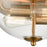 Atlas Lighting Astoria 13.5''W 2Lt Flush Mount, Satin Gold/Clear