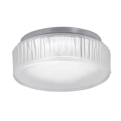 Atlas Lighting Bark 7''W Integrated LED Flush Mount, Nickel/White