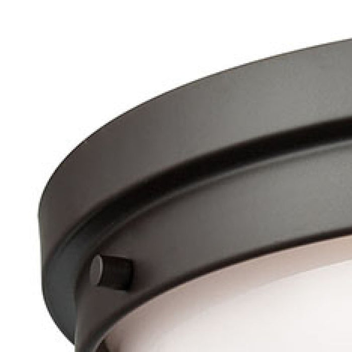 Atlas Lighting Beckett 14'' Wide 2Lt Flush Mount, Bronze/White