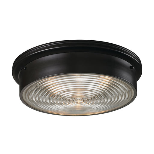 Atlas Lighting Chadwick 15'' Wide 3Lt Flush Mount, Oiled Bronze