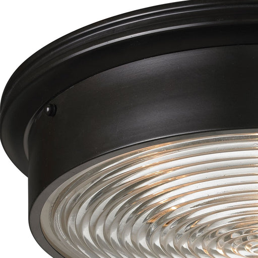 Atlas Lighting Chadwick 15'' Wide 3Lt Flush Mount, Oiled Bronze