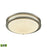 Atlas Lighting Clarion 11'' Wide LED Flush Mount, Nickel/White