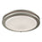 Atlas Lighting Clarion 15'' Wide 1Lt Flush Mount, Nickel/White