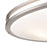 Atlas Lighting Clarion 32.5'' Wide 6Lt Flush Mount, Nickel/White