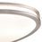 Atlas Lighting Clarion 32.5'' Wide 6Lt Flush Mount, Nickel/White