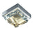 Atlas Lighting Crystal 6.5''W LED Flush Mount, Nickel/Brass/Clear