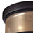 Atlas Lighting Diffusion 13''W 2Lt Flush Mount, Bronze/Beige/White