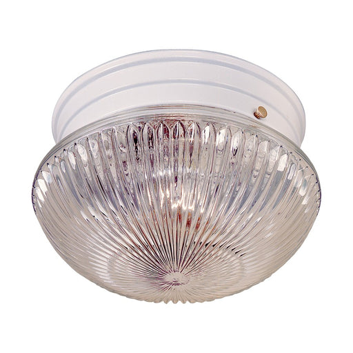 Atlas Lighting Elowen 10'' Wide 2Lt Flush Mount, White/Clear