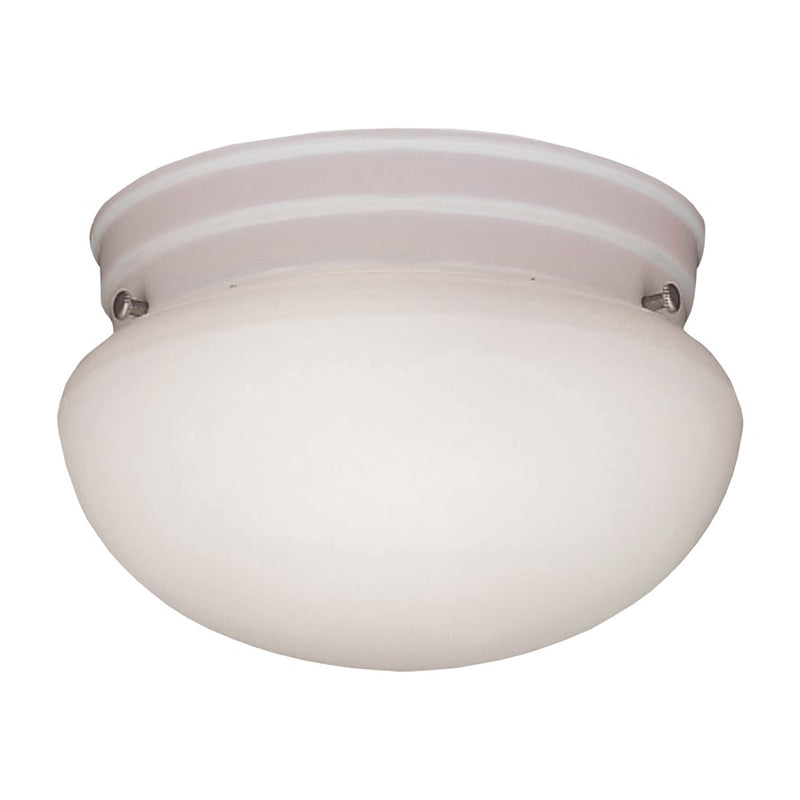 Atlas Lighting Elowen 12in 3-Light Flush Mount | Traditional White and White Frosted Glass | Bedroom & Living Room Ceiling Light | Model CL11443-WH