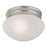 Atlas Lighting Elowen 8''W 1Lt Flush Mount, Brushed Nickel/White