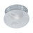 Atlas Lighting Elowen 8'' Wide 1Lt Flush Mount, Nickel/White