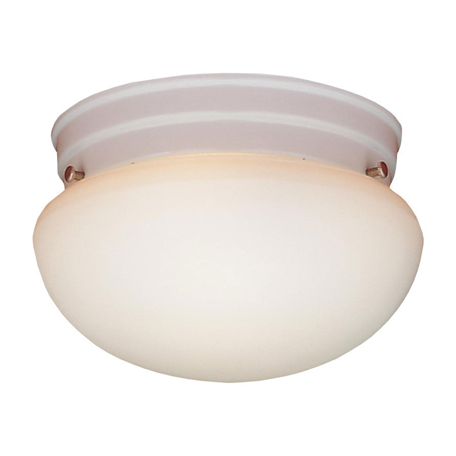 Atlas Lighting Elowen 8'' Wide 1Lt Flush Mount, White