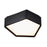 Atlas Lighting Fenway 12.25'' Wide LED Flush Mount, Black/White