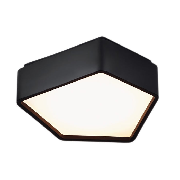 Atlas Lighting Fenway 12.25'' Wide LED Flush Mount, Black/White