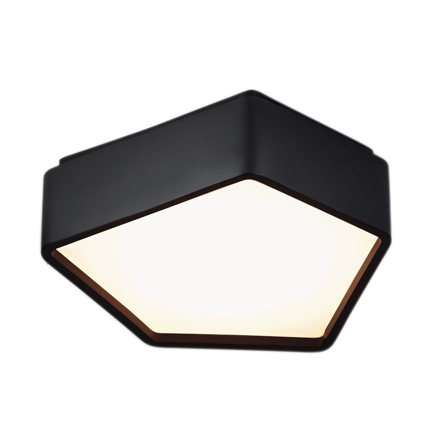 Atlas Lighting Fenway 12.25'' Wide LED Flush Mount, Black/White