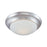 Atlas Lighting Fluor 14.25'' Wide 2Lt Flush Mount, Nickel/White
