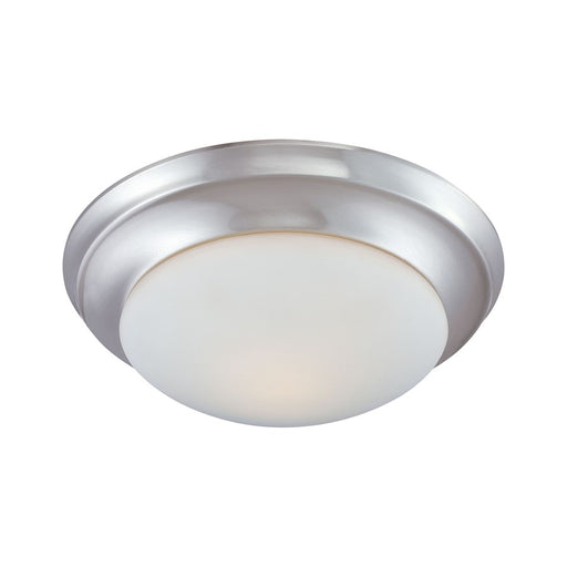 Atlas Lighting Fluor 14.25'' Wide 2Lt Flush Mount, Nickel/White