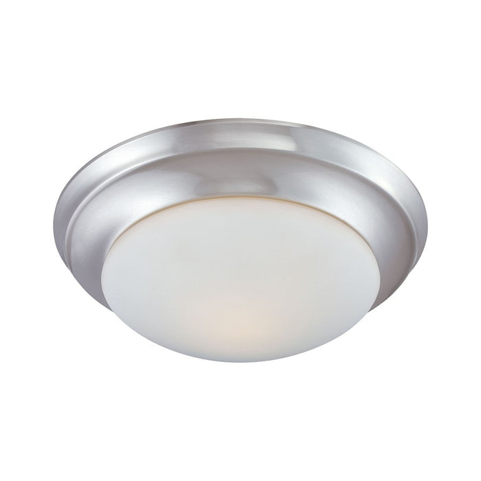Atlas Lighting Fluor 14.25'' Wide 2Lt Flush Mount, Nickel/White