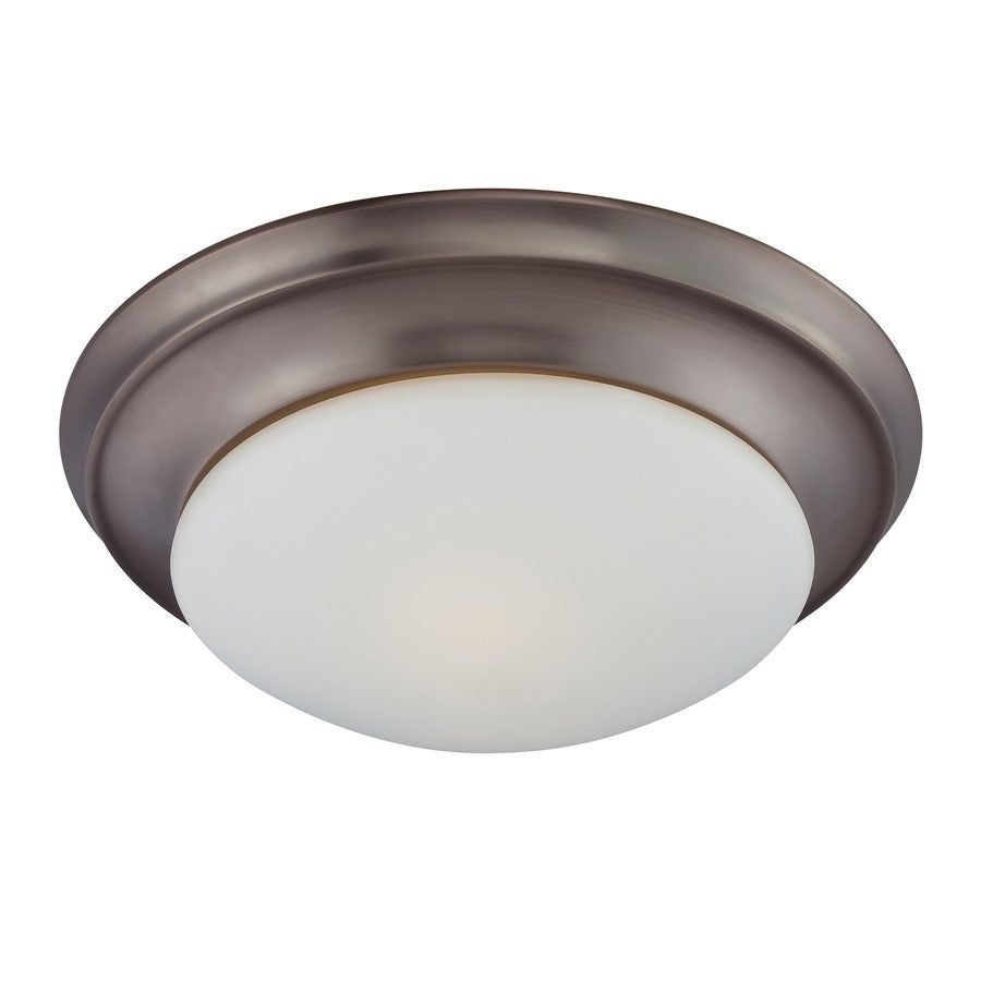 Atlas Lighting Fluor 15'' Wide 2Lt Flush Mount, Bronze/White