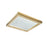 Atlas Lighting For-Square 12'' Wide LED Flush Mount, Brass/White