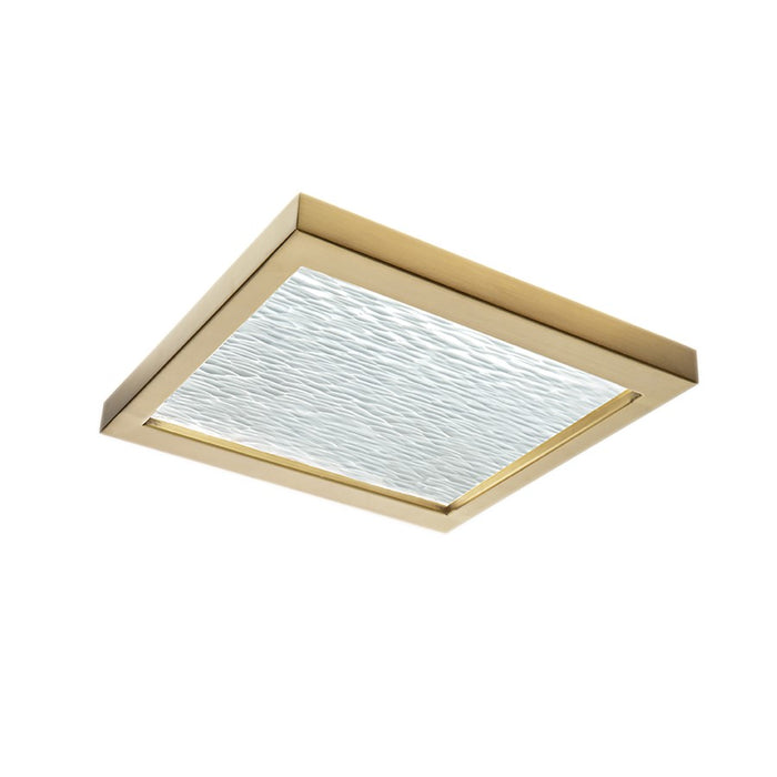 Atlas Lighting For-Square 12'' Wide LED Flush Mount, Brass/White
