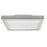 Atlas Lighting For-Square 12'' Wide LED Flush Mount, Nickel/White
