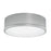 Atlas Lighting Getty 12''W 2Lt Flush Mount, Brushed Nickel/White