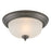 Atlas Lighting Harmony 12'' Wide 1Lt Flush Mount, Bronze/White