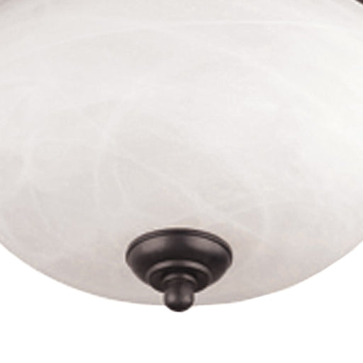 Atlas Lighting Harmony 14'' Wide 2Lt Flush Mount, Bronze/White