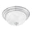 Atlas Lighting Harmony 16'' Wide 3Lt Flush Mount, Nickel/White