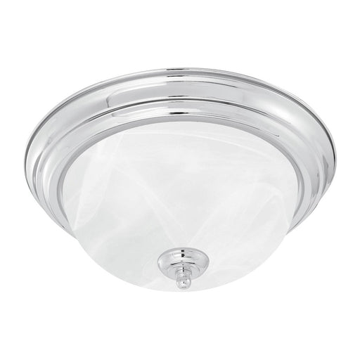 Atlas Lighting Harmony 16'' Wide 3Lt Flush Mount, Nickel/White