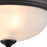 Atlas Lighting Helena 11'' Wide 2Lt Flush Mount, Black/White