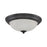 Atlas Lighting Helena 15'' Wide 3Lt Flush Mount, Black/White
