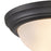 Atlas Lighting Helena 15'' Wide 3Lt Flush Mount, Black/White