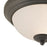 Atlas Lighting Huntington 11'' Wide 2Lt Flush Mount, Bronze/White