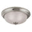 Atlas Lighting Huntington 15'' Wide 3Lt Flush Mount, Nickel/White