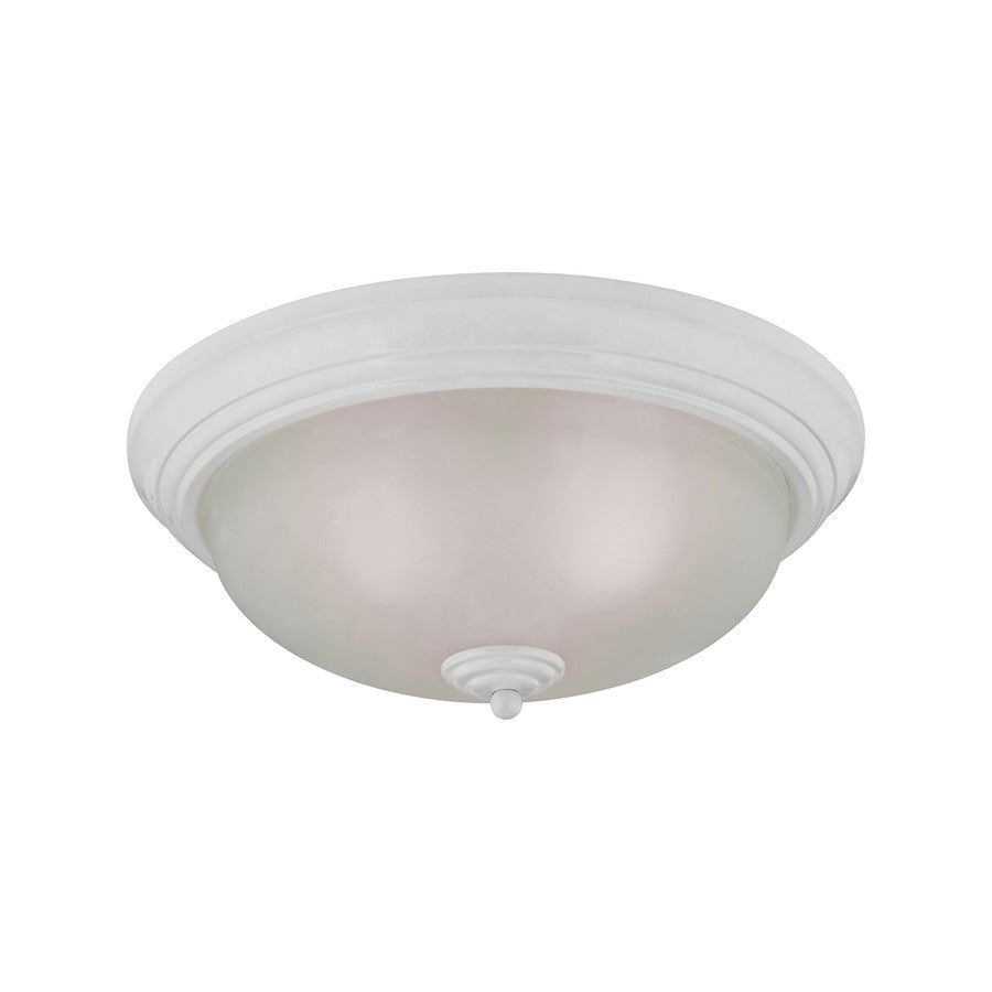 Atlas Lighting Huntington 15'' Wide 3Lt Flush Mount, White