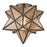 Atlas Lighting Moravian Star 11''W 1Lt Flush Mount, Bronze/Mercury