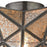 Atlas Lighting Moravian Star 11''W 1Lt Flush Mount, Bronze/Mercury