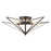 Atlas Lighting Moravian Star 21''W 5Lt Flush Mount, Bronze/Clear