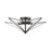 Atlas Lighting Moravian Star 21''W 5Lt Flush Mount, Bronze/Clear