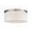 Atlas Lighting Oak Valley 12'' Wide 2Lt Flush Mount, Chrome/White
