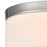 Atlas Lighting Oak Valley 12'' Wide 2Lt Flush Mount, Chrome/White