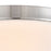 Atlas Lighting Oak Valley 12'' Wide 2Lt Flush Mount, Chrome/White