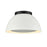Atlas Lighting Pelham 10'' Wide 2Lt Flush Mount, Black/White