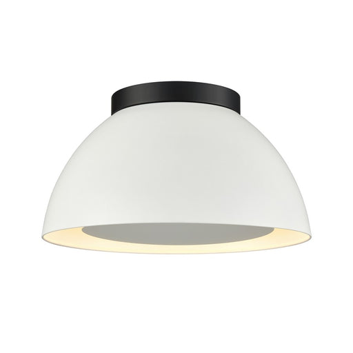 Atlas Lighting Pelham 10'' Wide 2Lt Flush Mount, Black/White