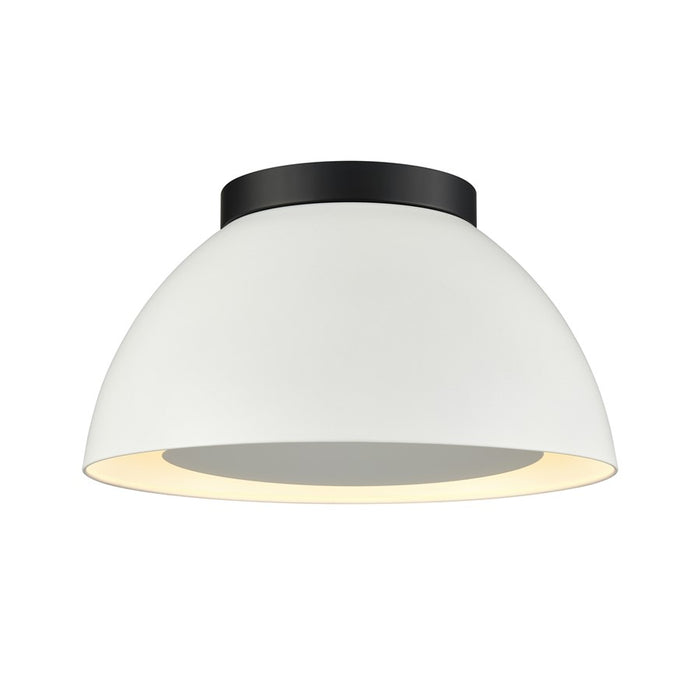 Atlas Lighting Pelham 10'' Wide 2Lt Flush Mount, Black/White